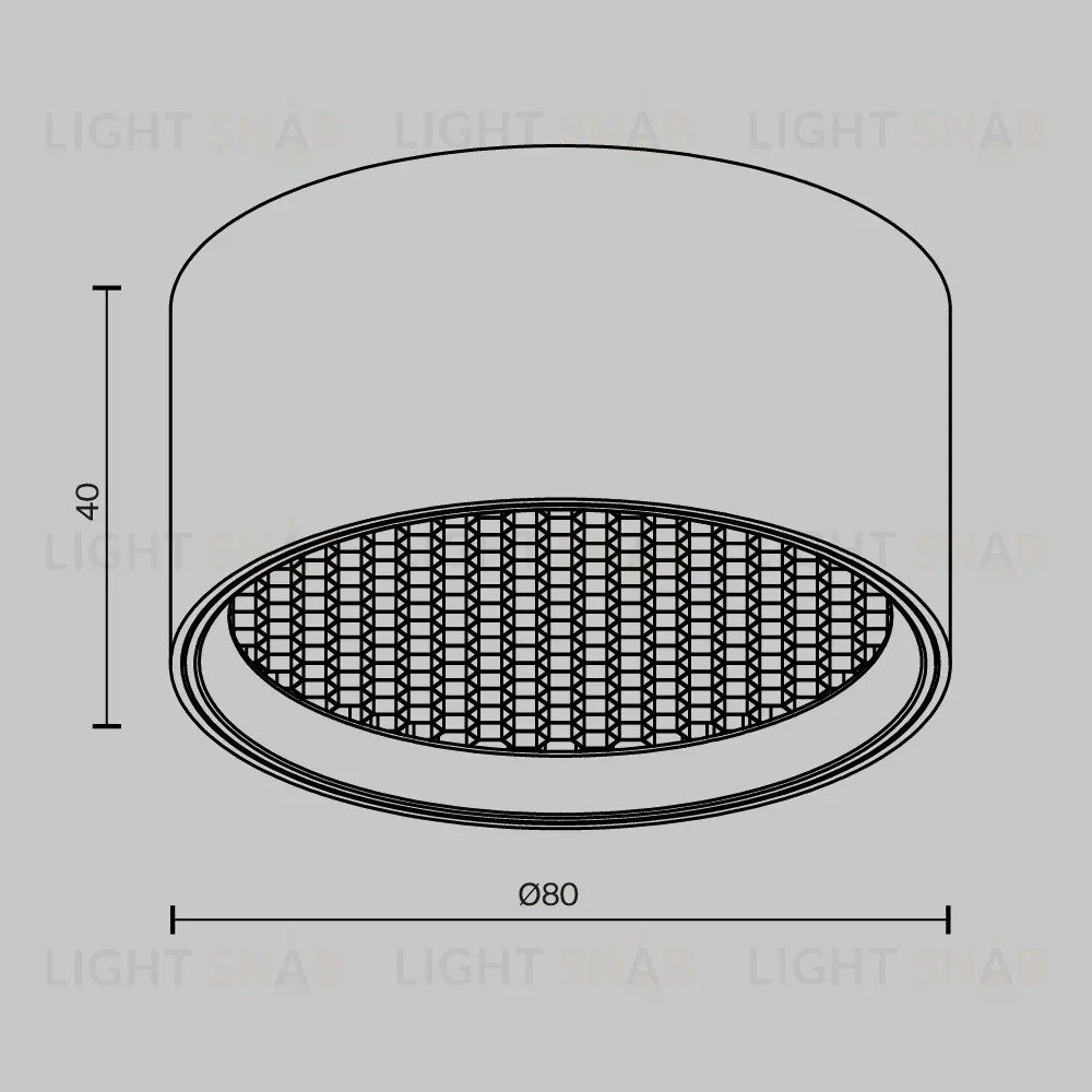 Накладной светильник Maytoni Glare C122CL-L7-3K-W C122CL-L7-3K-W
