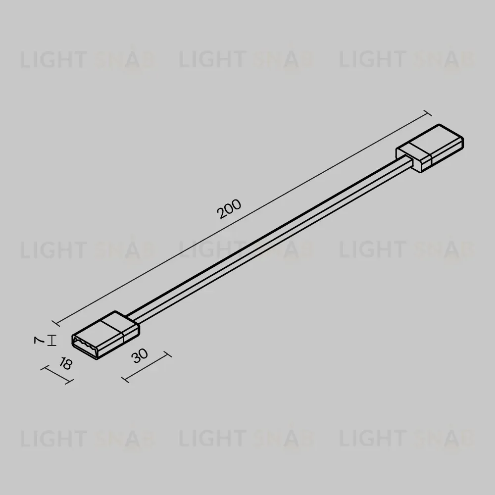 Гибкий коннектор для токоведущей ленты Maytoni Exility IP O-TR002-SC O-TR002-SC