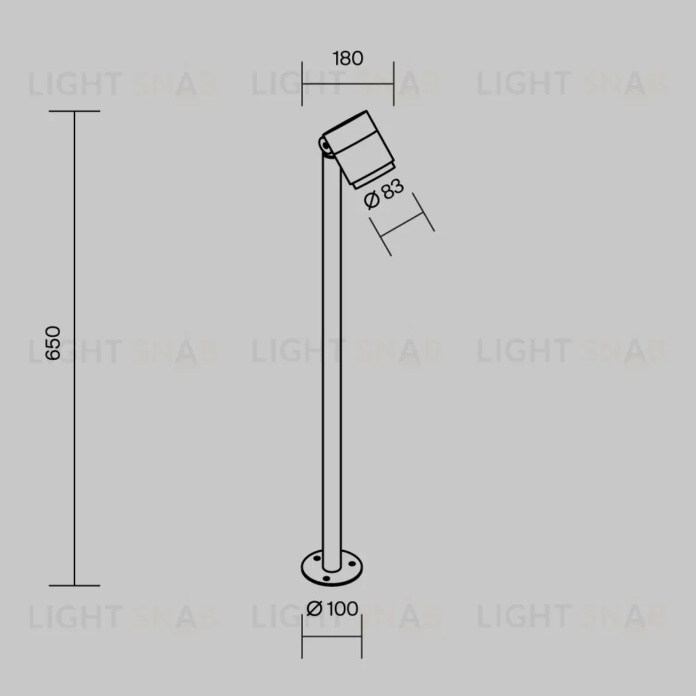 Ландшафтный светильник Maytoni Spira O497FL-L12B3K1 O497FL-L12B3K1