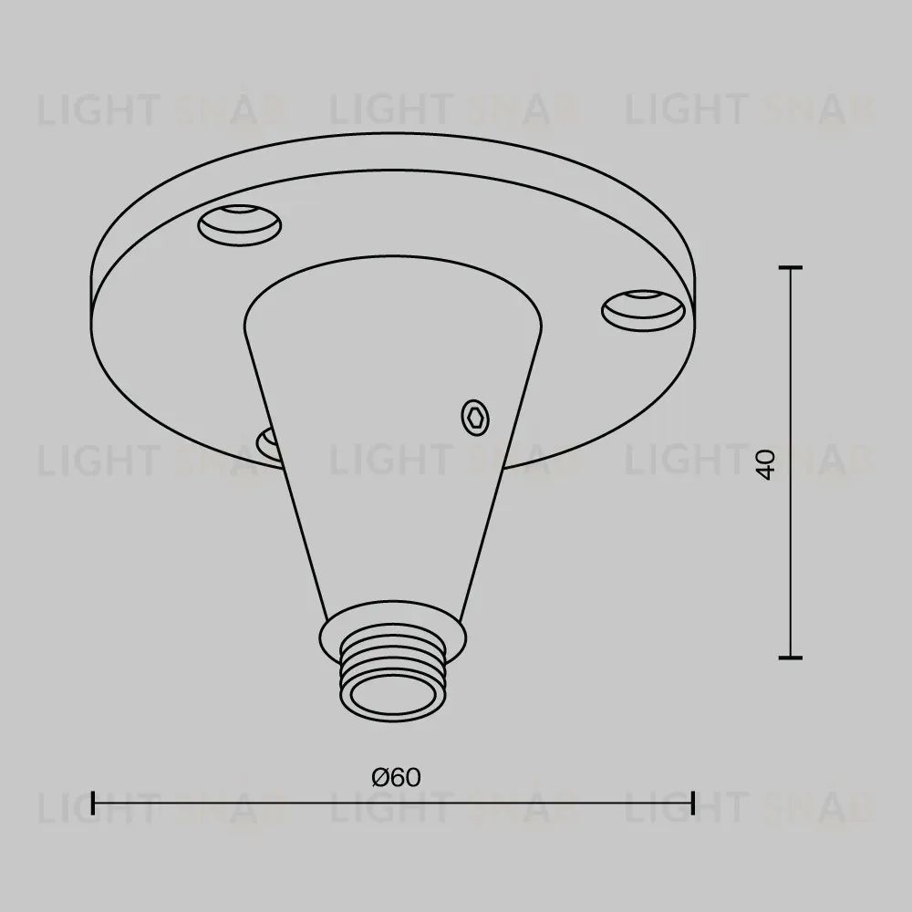 Фиксатор для накладного монтажа Maytoni Shelf CA026BS-B CA026BS-B