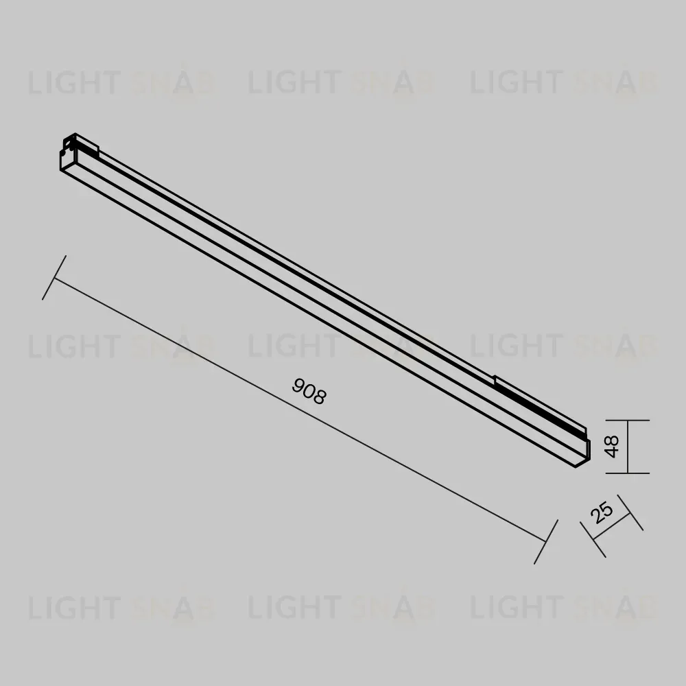 Уличный трековый светильник Maytoni Basis O-TR02-1-S-24WB3K O-TR02-1-S-24WB3K