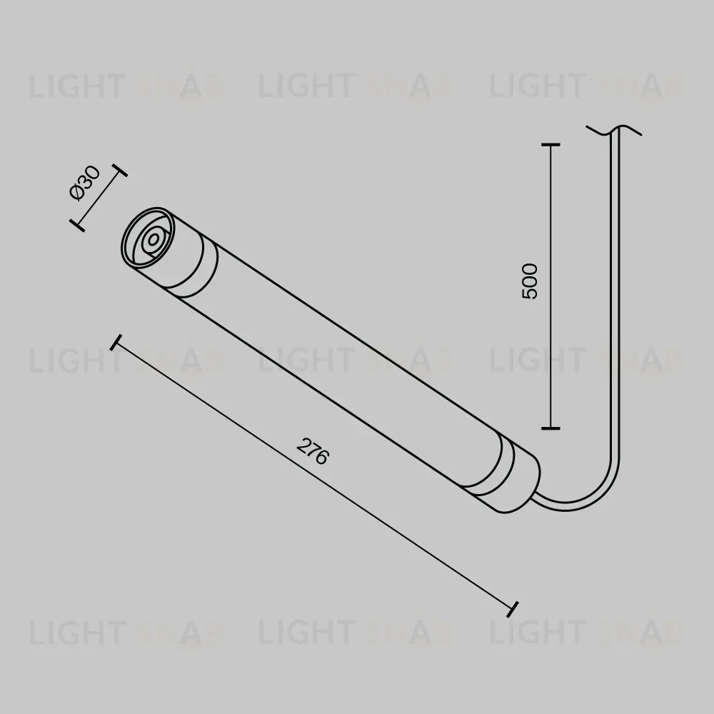Соединитель с блоком питания Maytoni Shelf CA011-L300-100W-B CA011-L300-100W-B
