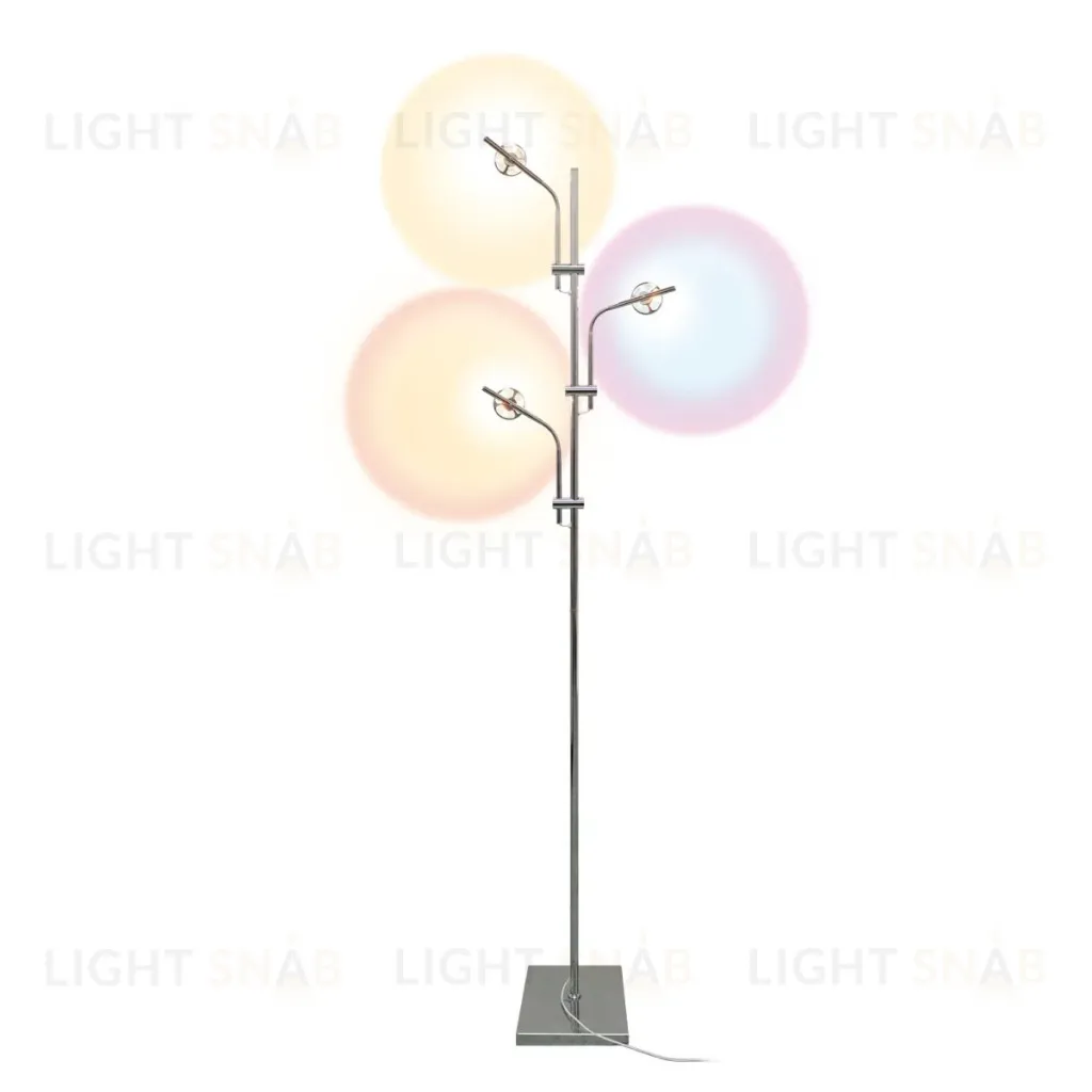 Торшер Uniel ULM-T641 3x2W/3000K CHROME MULTICOLOR UL-00012153 ULM-T641 3x2W/3000K CHROME MULTICOLOR