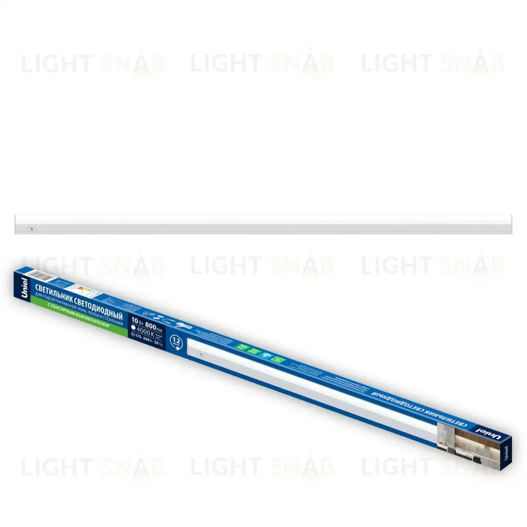 Линейный светильник Uniel ULI-L04-10W/4000K IP40 WHITE UL-00012875 ULI-L04-10W/4000K IP40 WHITE
