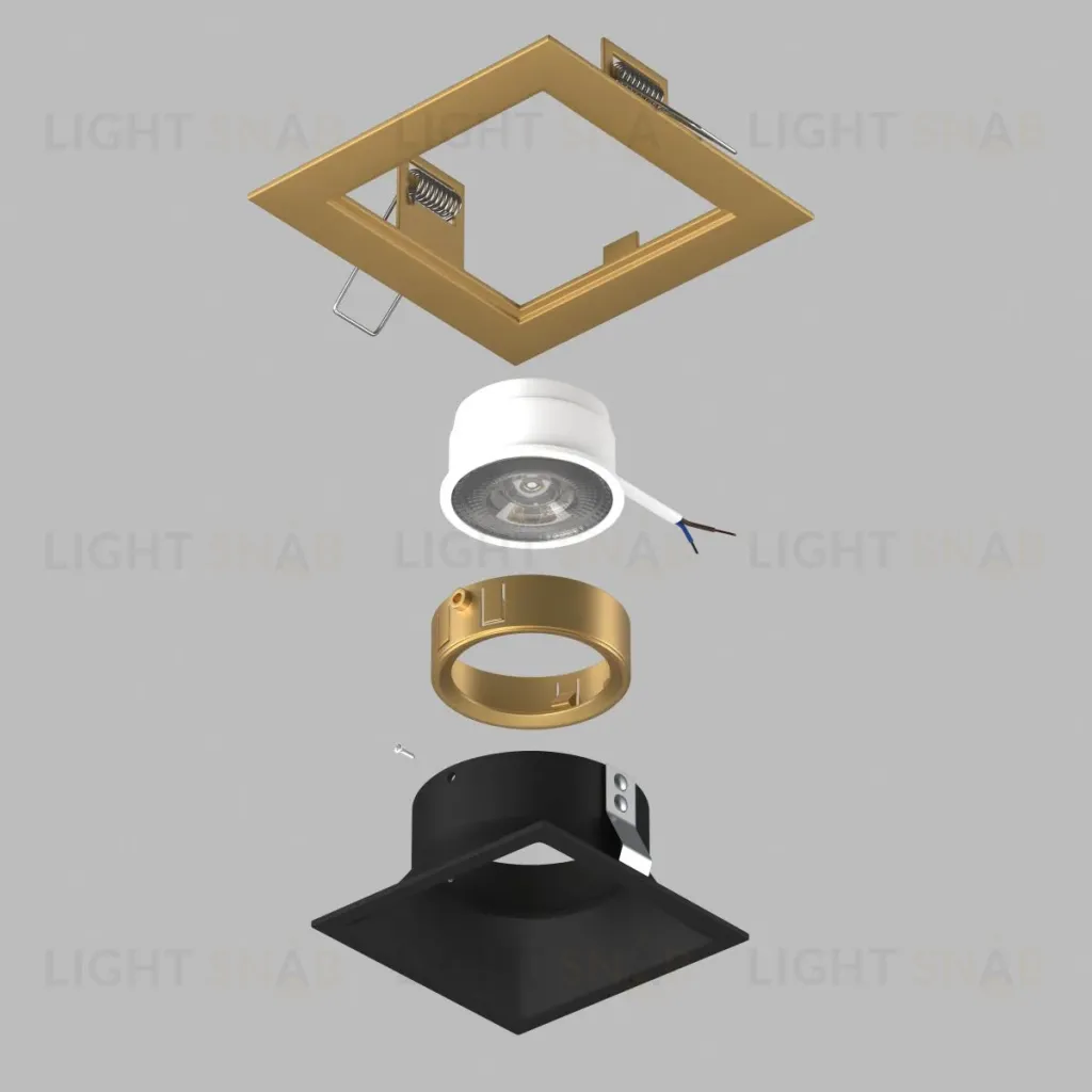 Встраиваемый светильник Lightstar Domino (214513+214507+214003) D51307GMOD D51307GMOD
