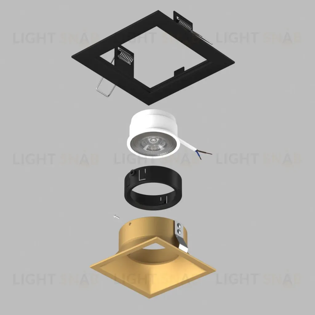 Встраиваемый светильник Lightstar Domino (214517+214503+214007) D51703BMOD D51703BMOD