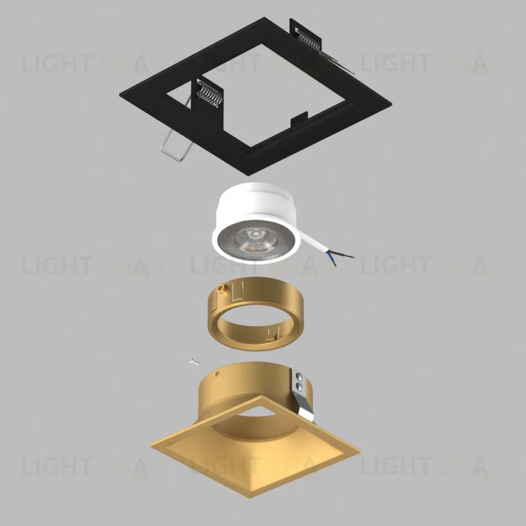 Встраиваемый светильник Lightstar Domino (214517+214503+214003) D51703GMOD D51703GMOD