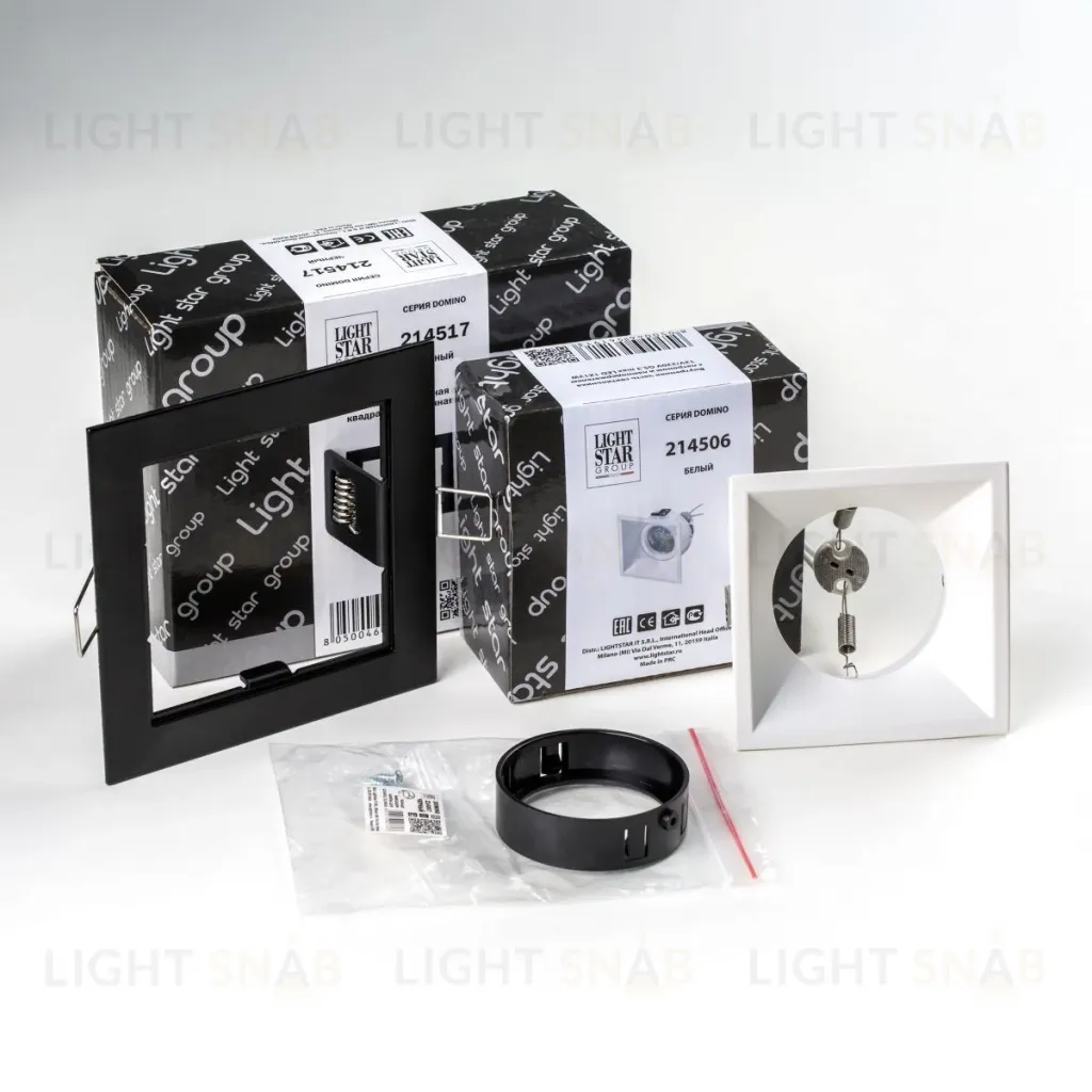 Встраиваемый светильник Lightstar Domino (214517+214506+214007) D51706BMOD D51706BMOD