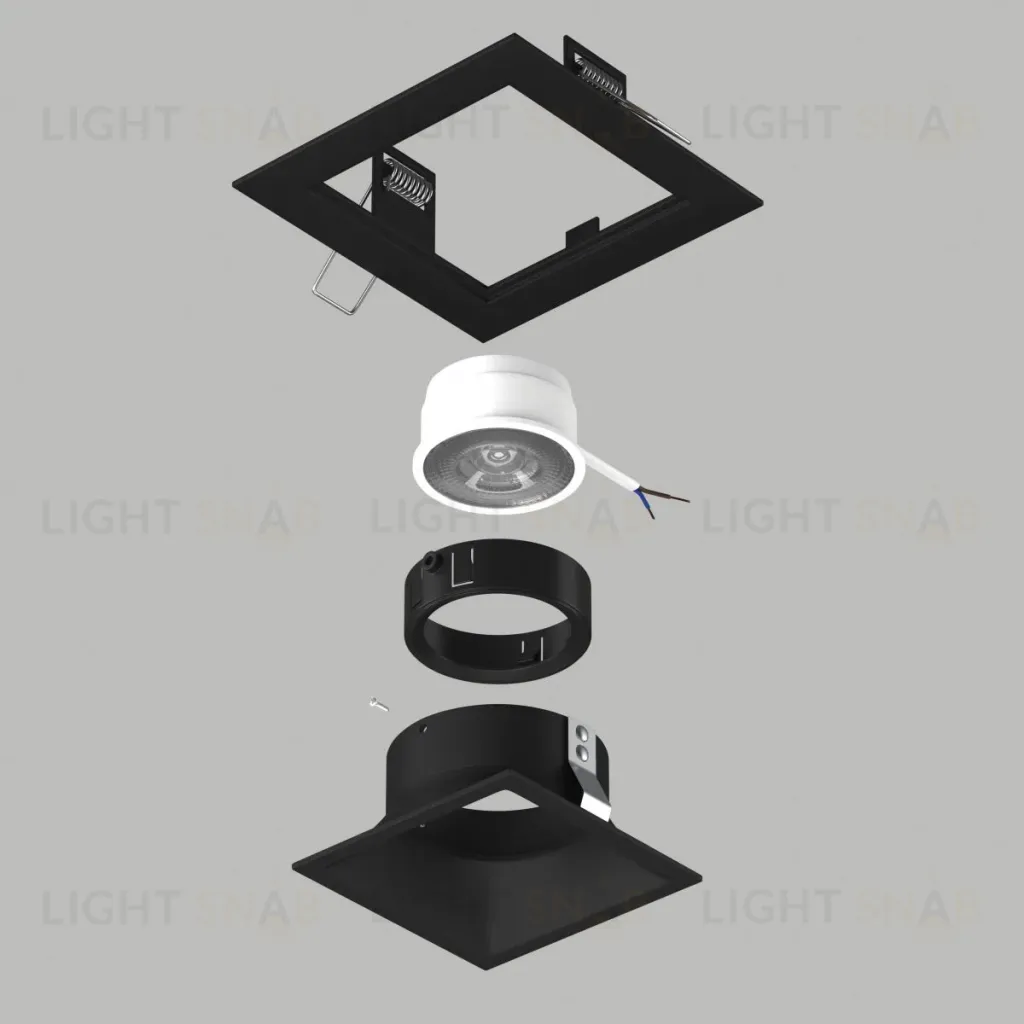 Встраиваемый светильник Lightstar Domino (214517+214507+214007) D51707BMOD D51707BMOD