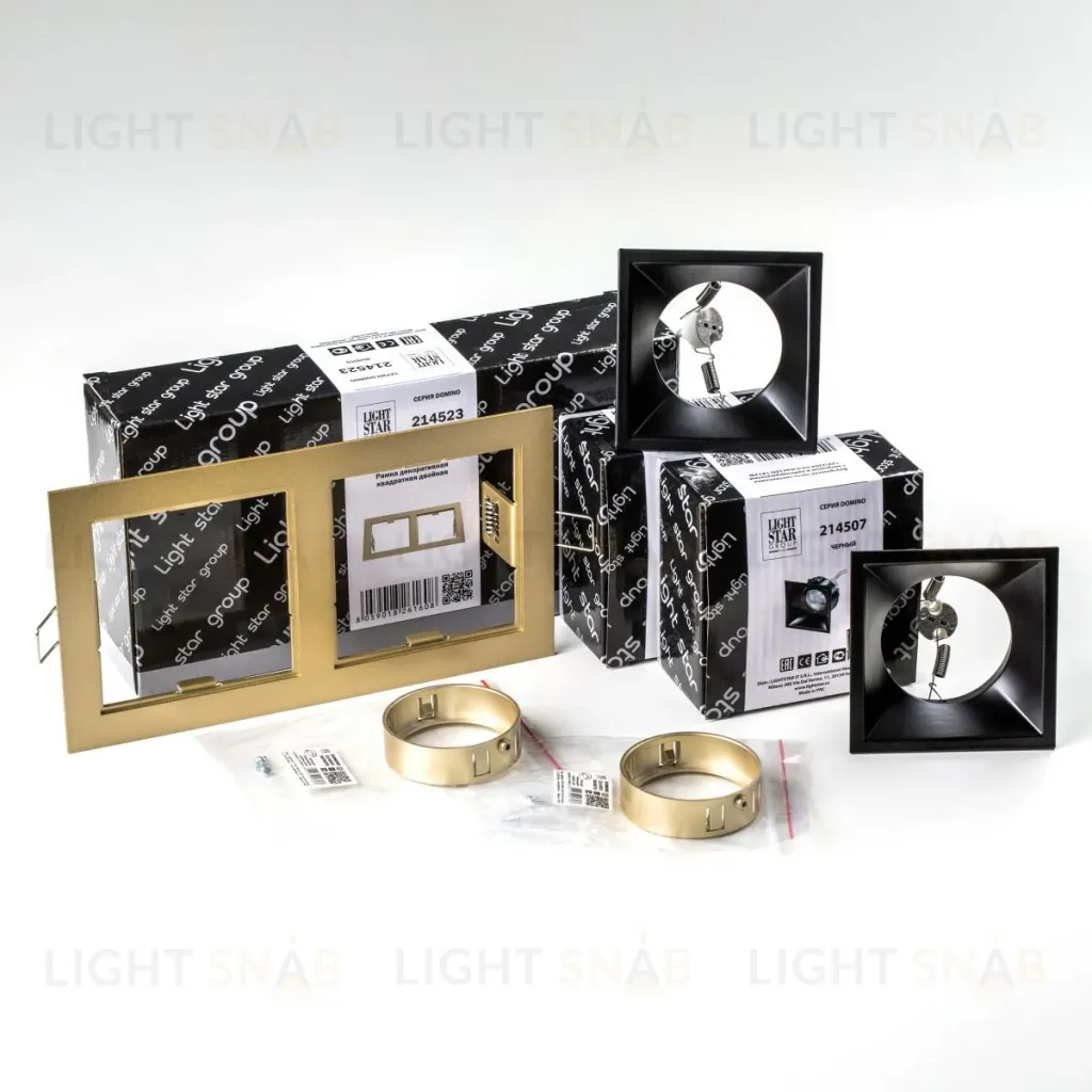 Встраиваемый светильник Lightstar Domino (214523+214507+214507+214003+214003) D5230707GMOD D5230707GMOD