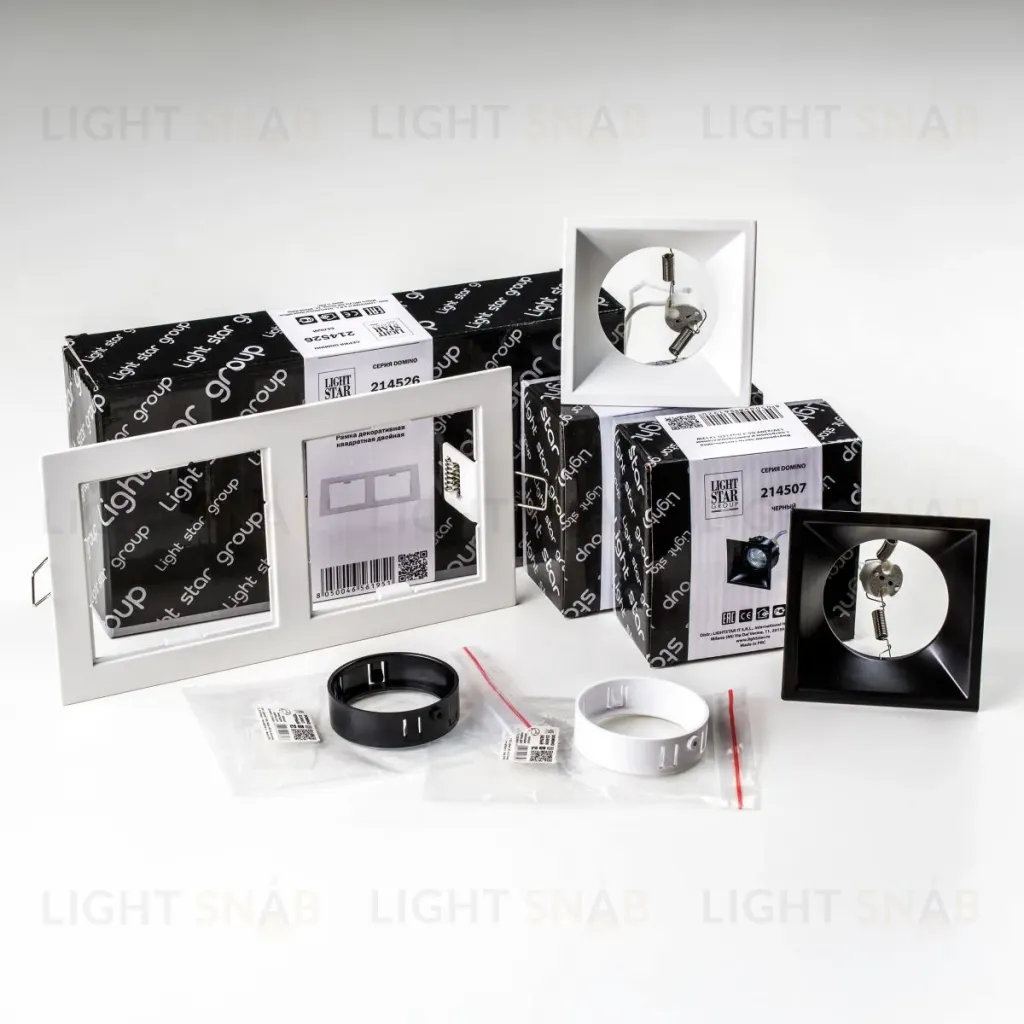 Встраиваемый светильник Lightstar Domino (214526+214506+214507+214006+214007) D5260607WBMOD D5260607WBMOD