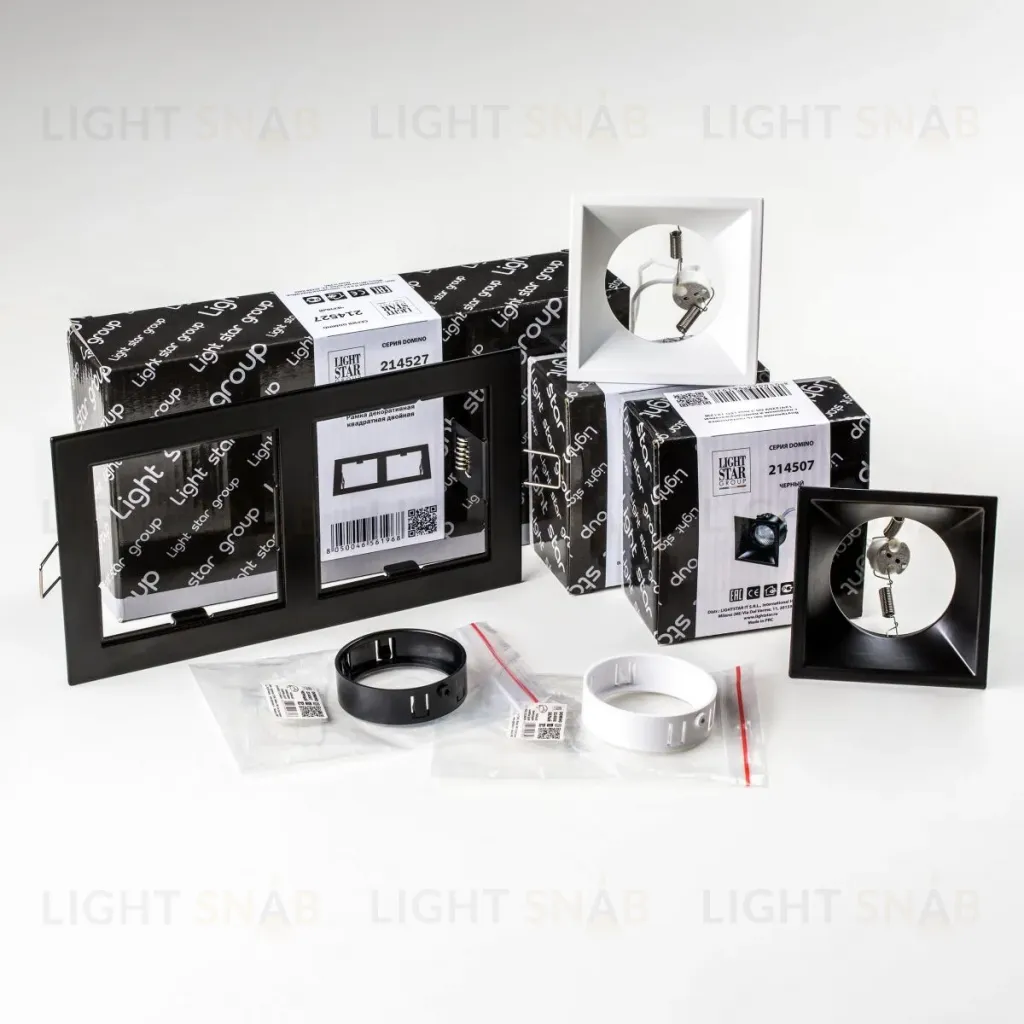 Встраиваемый светильник Lightstar Domino (214527+214506+214507+214006+214007) D5270607WBMOD D5270607WBMOD