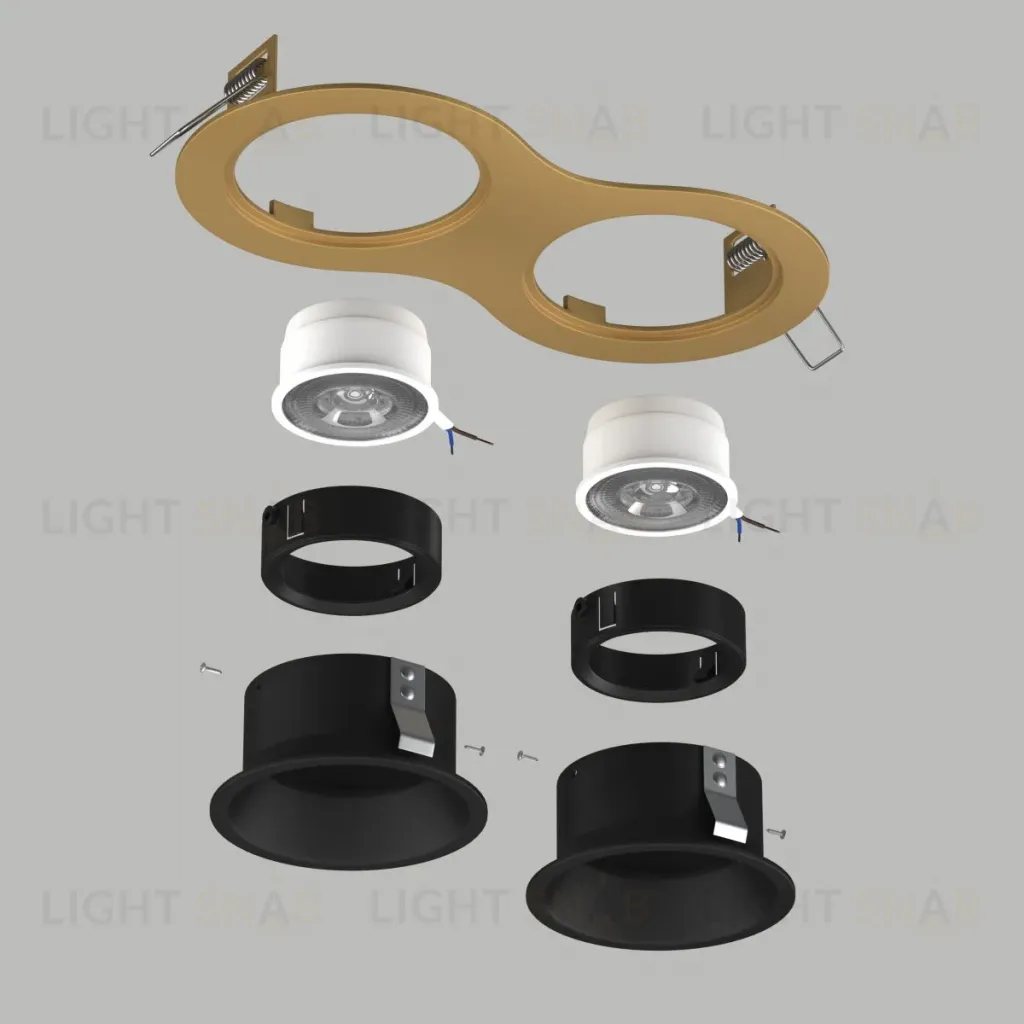 Встраиваемый светильник Lightstar Domino (214623+214607+214607+214007+214007) D6230707BMOD D6230707BMOD