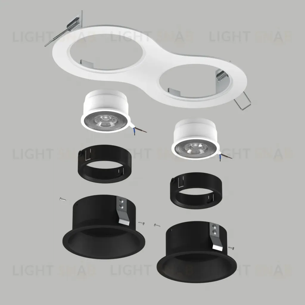 Встраиваемый светильник Lightstar Domino (214626+214607+214607+214007+214007) D6260707BMOD D6260707BMOD