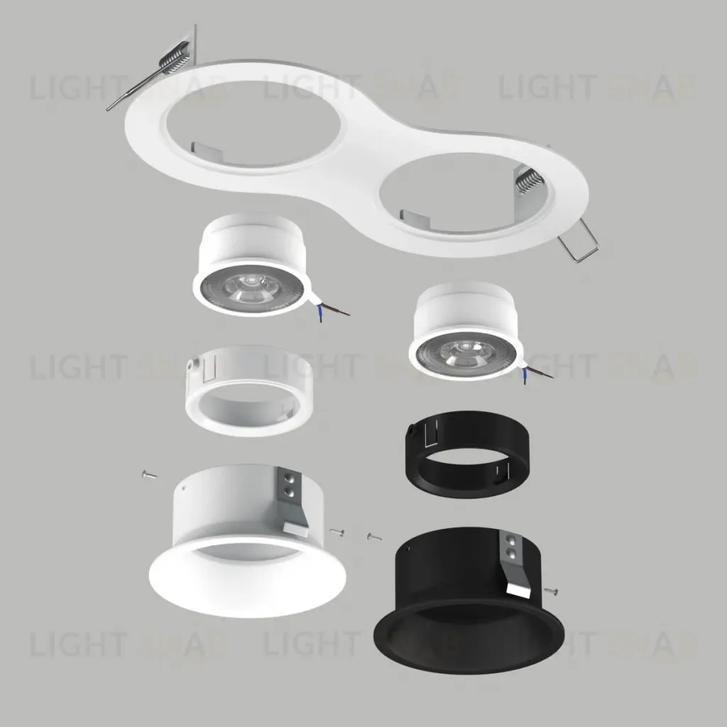 Встраиваемый светильник Lightstar Domino (214626+214606+214607+214006+214007) D6260607WBMOD D6260607WBMOD