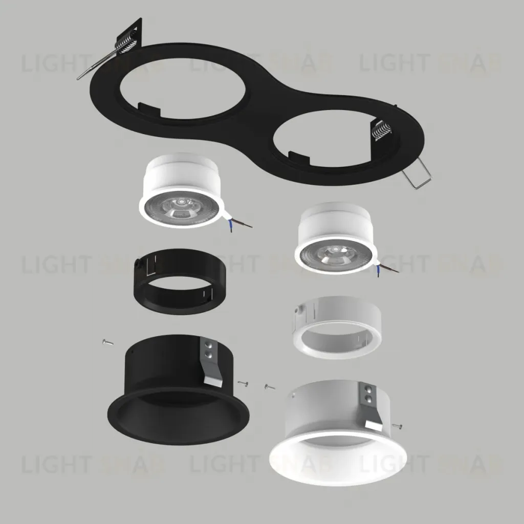 Встраиваемый светильник Lightstar Domino (214627+214606+214607+214006+214007) D6270607WBMOD D6270607WBMOD