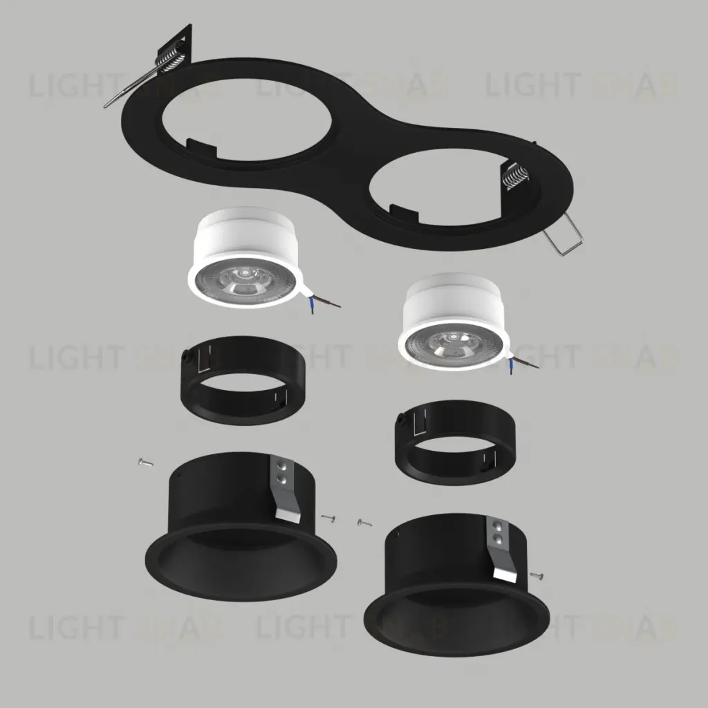 Встраиваемый светильник Lightstar Domino (214627+214607+214607+214007+214007) D6270707BMOD D6270707BMOD