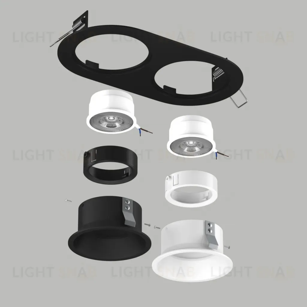 Встраиваемый светильник Lightstar Domino (214657+214606+214607+214006+214007) D6570607WBMOD D6570607WBMOD