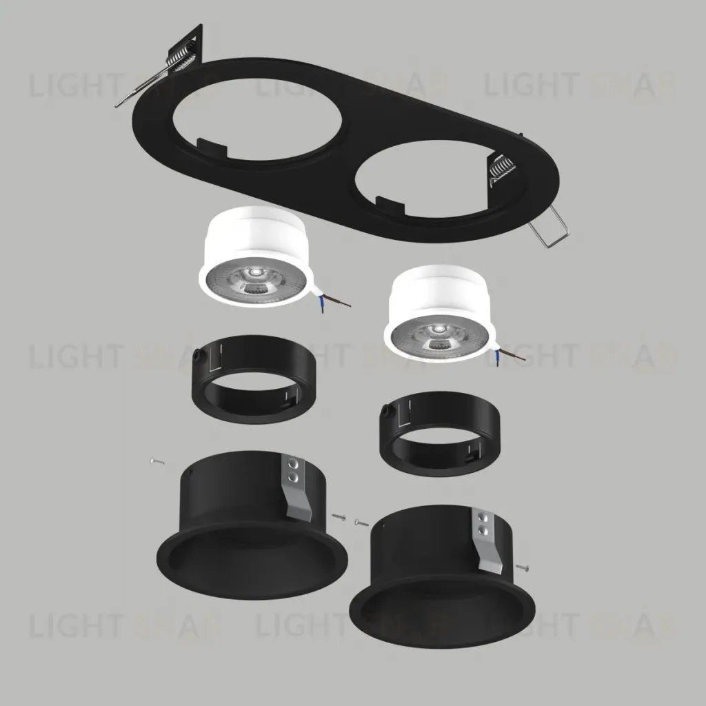 Встраиваемый светильник Lightstar Domino (214657+214607+214607+214007+214007) D6570707BMOD D6570707BMOD