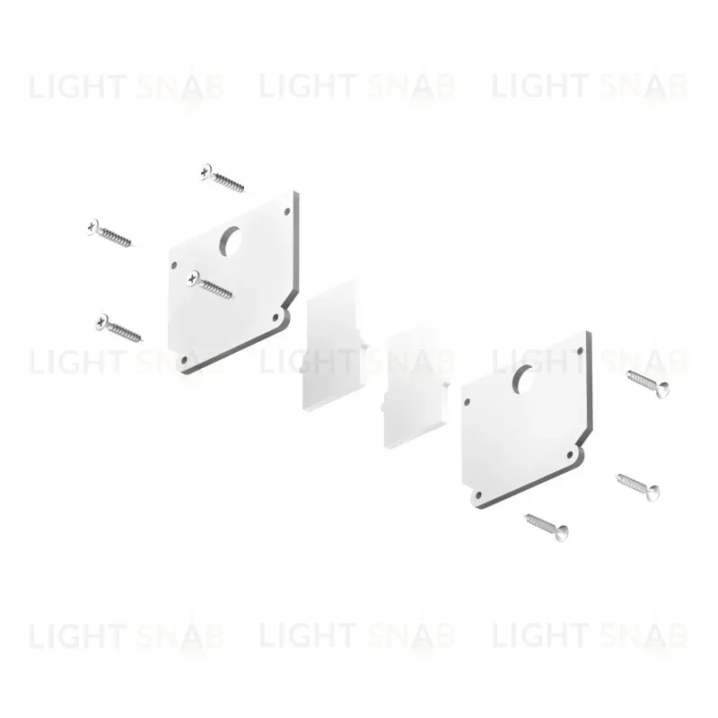 Комплект торцевых заглушек Denkirs TR2025-WH TR2025-WH