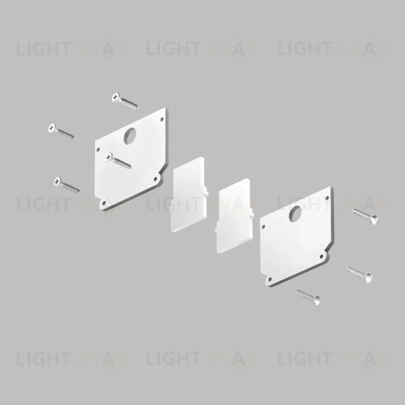 Комплект торцевых заглушек Denkirs TR2025-WH TR2025-WH