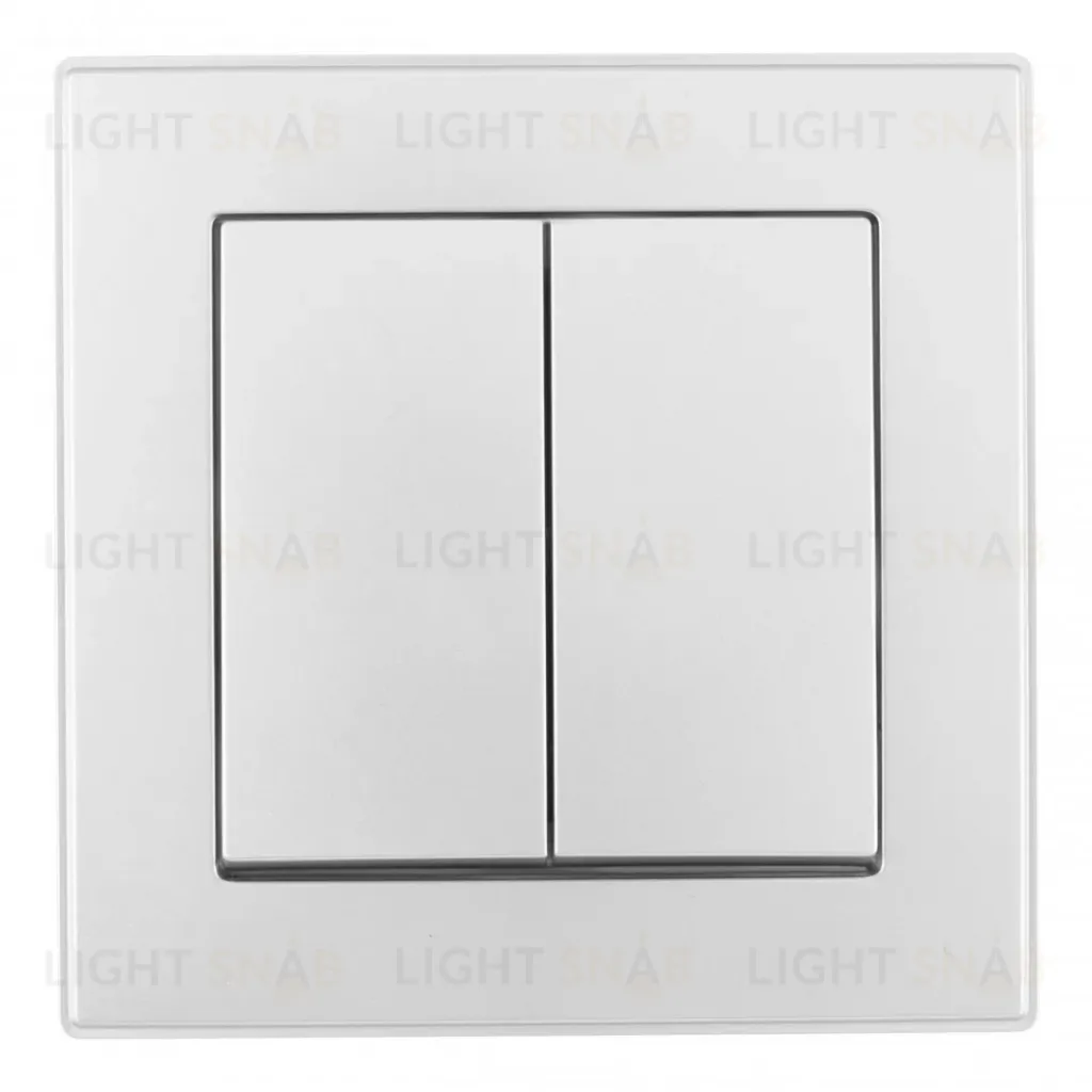 Выключатель двухклавишный Arte Milano SET06-1-30-2 silver SET06-1-30-2 silver