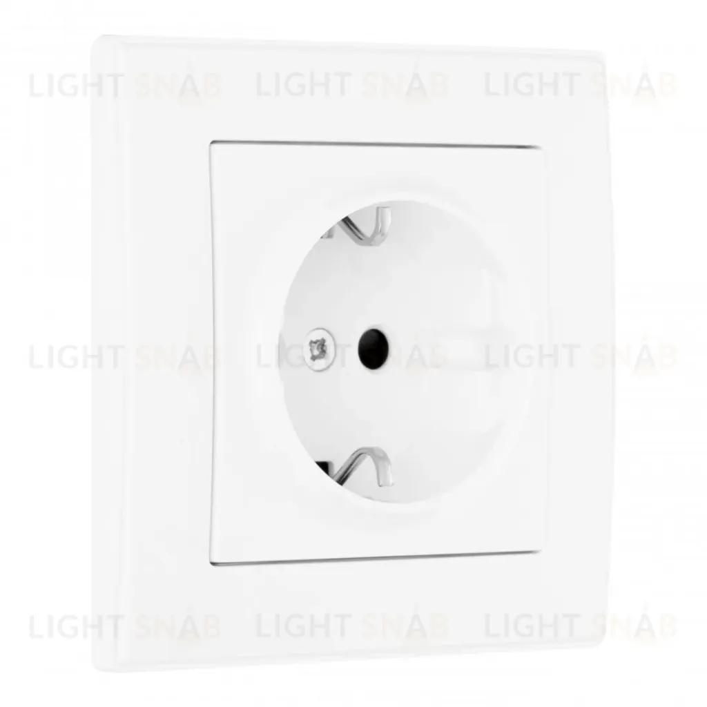 Комплект розетки с/з и шторками и рамкой Arte Milano SET06-1-40-1 white SET06-1-40-1 white