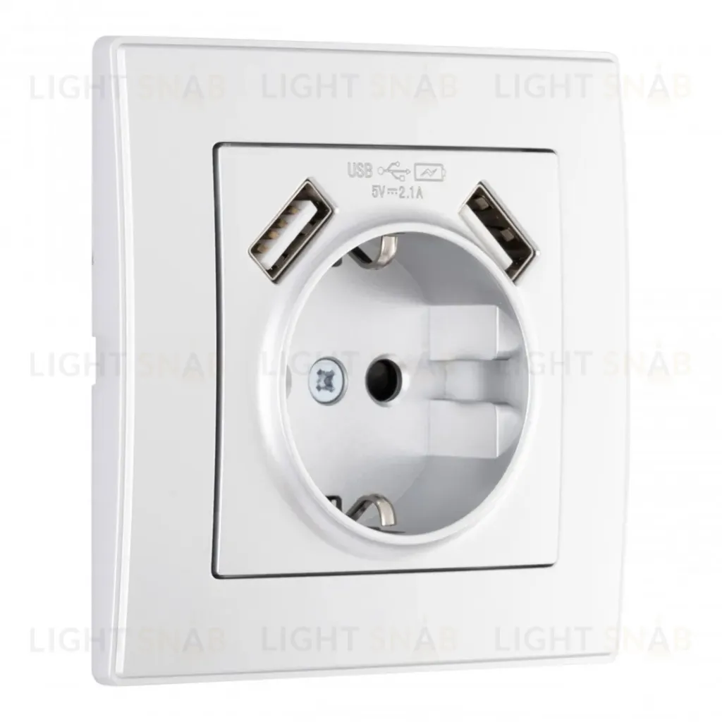 Комплект розетки с/з и шторками + USB и рамкой Arte Milano SET06-1-47-1 silver SET06-1-47-1 silver