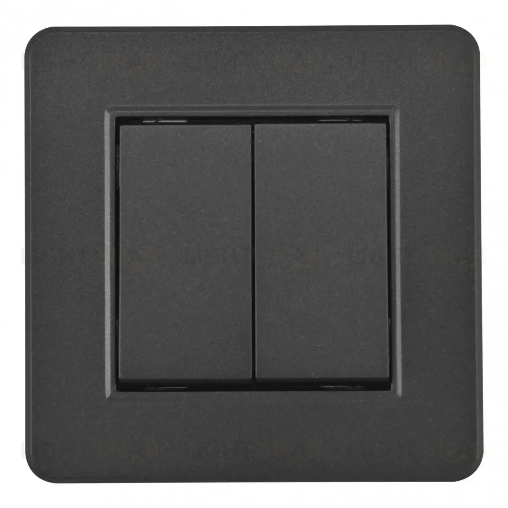Выключатель двухклавишный Arte Milano SET16-1-30-2 black SET16-1-30-2 black