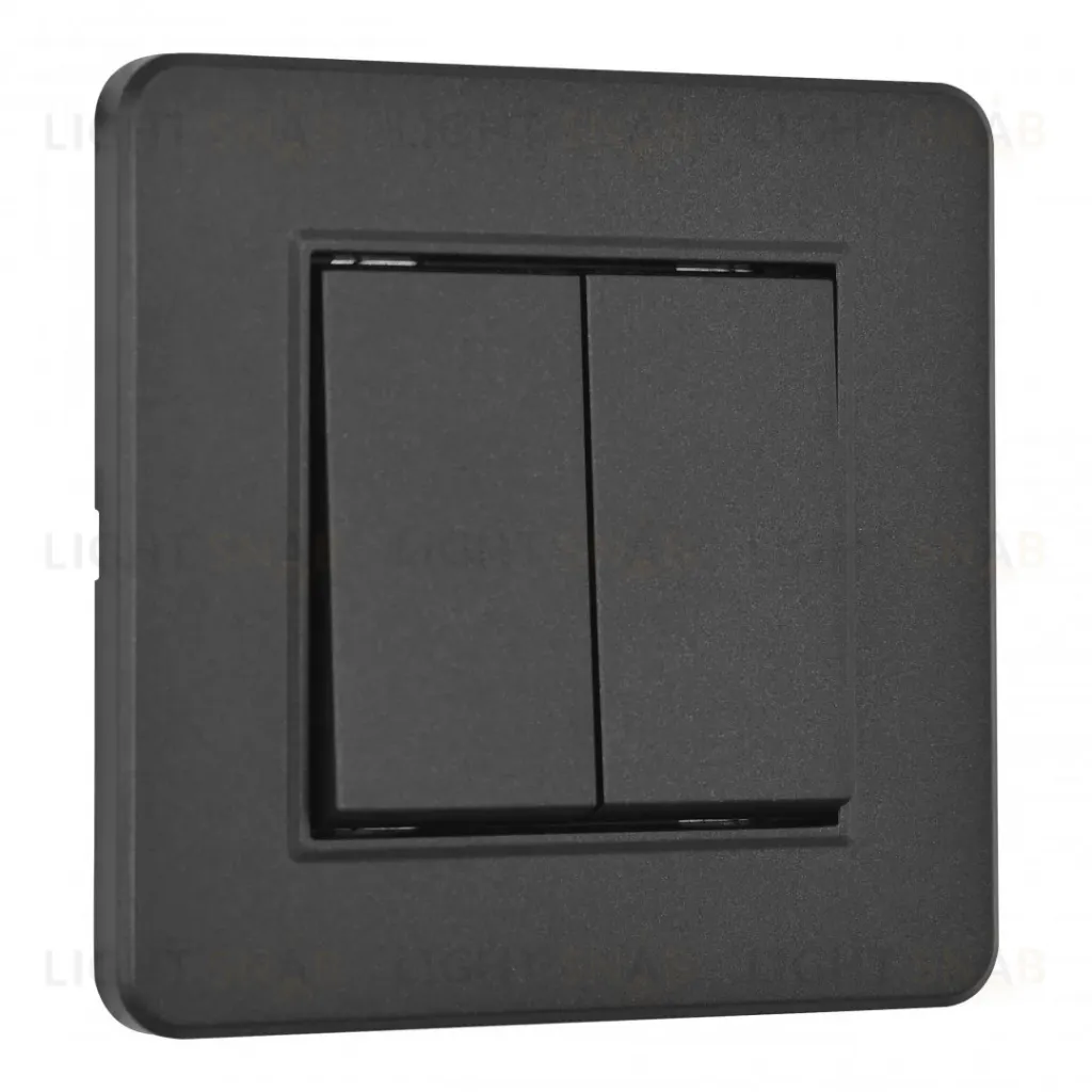 Выключатель двухклавишный Arte Milano SET16-1-30-2 black SET16-1-30-2 black