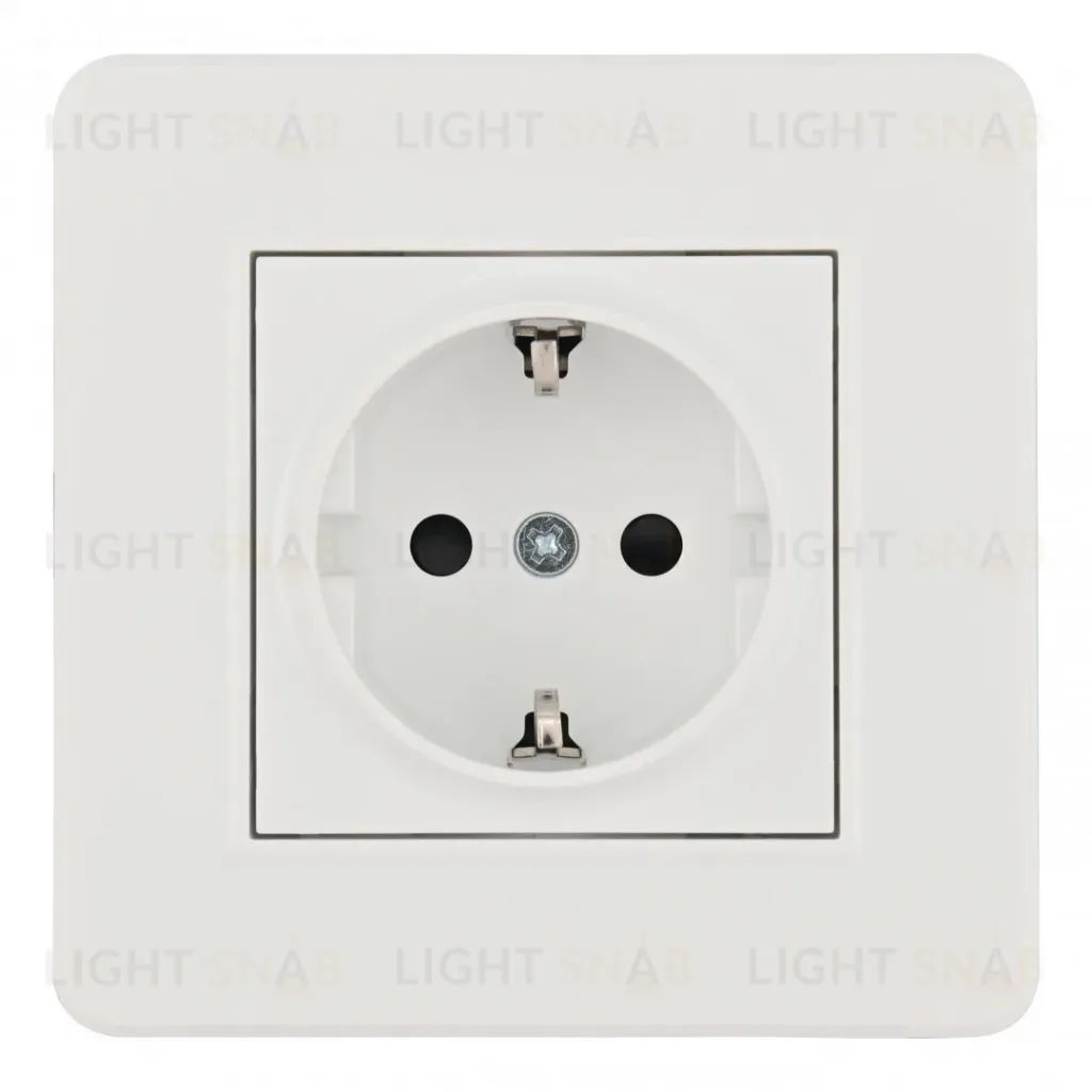 Комплект розетки с/з и шторками и рамкой Arte Milano SET16-1-40-1 white SET16-1-40-1 white