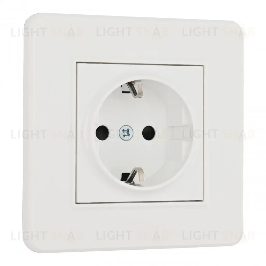 Комплект розетки с/з и шторками и рамкой Arte Milano SET16-1-40-1 white SET16-1-40-1 white