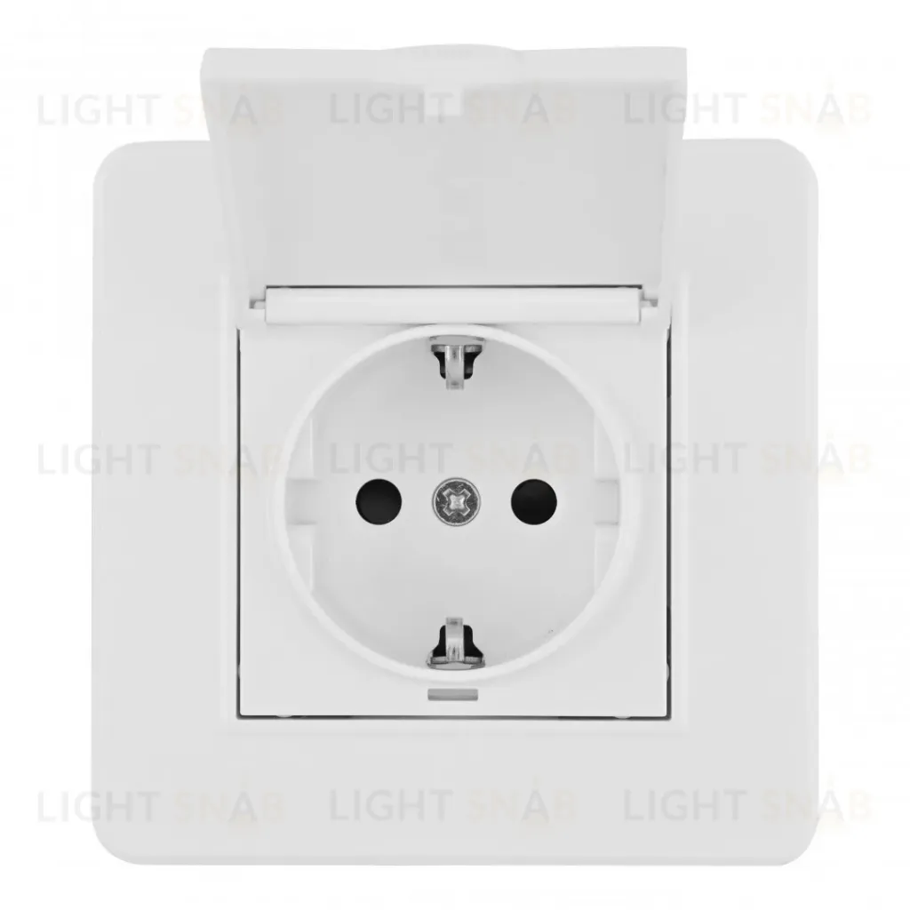 Комплект розетки с/з и шторками, защитной крышкой и рамкой Arte Milano SET16-1-41-1 white SET16-1-41-1 white