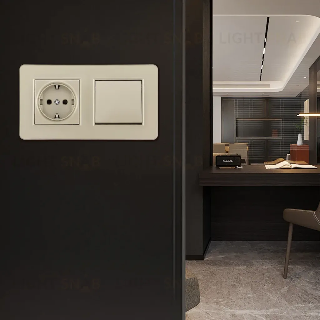 Выключатель одноклавишный с розеткой Arte Milano SET16-2-40-1-30-1 shampan SET16-2-40-1-30-1 shampan