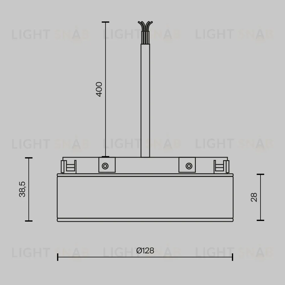 Источник напряжения Maytoni Basity 200Вт DC48 IP54 TRA172DR-200W-DS-B TRA172DR-200W-DS-B