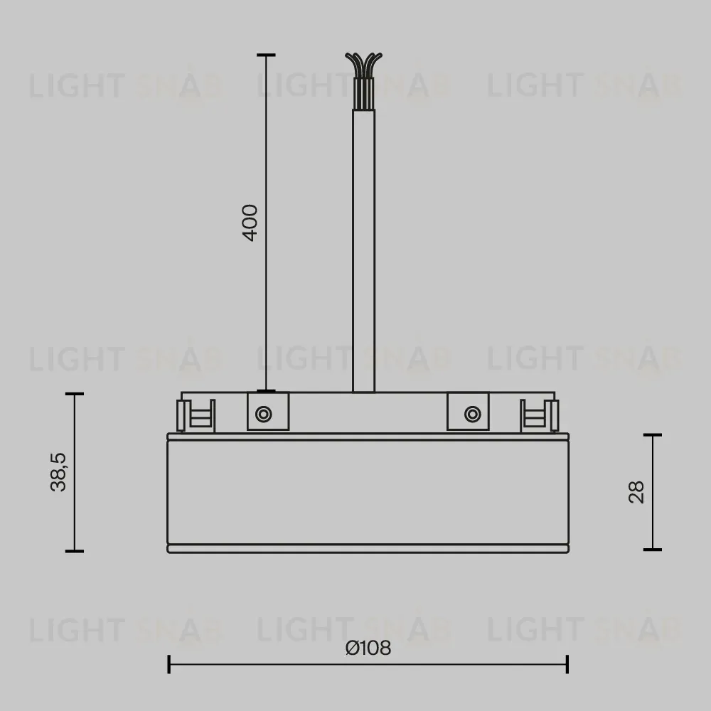 Источник напряжения Maytoni Basity 100Вт DC48 IP54 TRA172DR-100W-DD-B TRA172DR-100W-DD-B