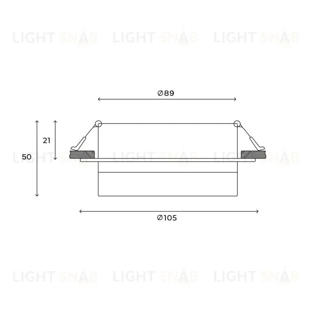 Встраиваемый светильник Hesby Lighting Nimbus HSBL_0129 HSBL_0129