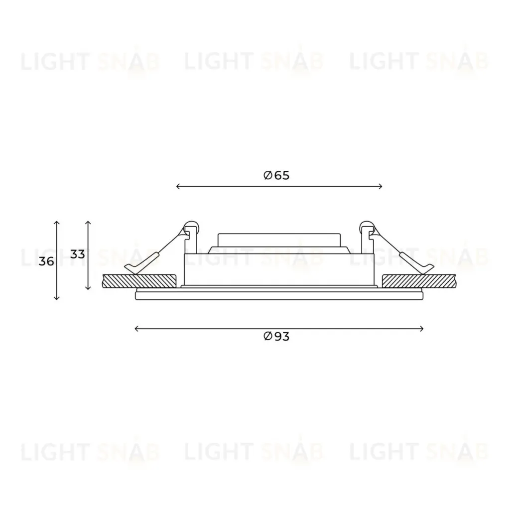 Встраиваемый светильник Hesby Lighting Aqua Breeze HSBL_0134 HSBL_0134