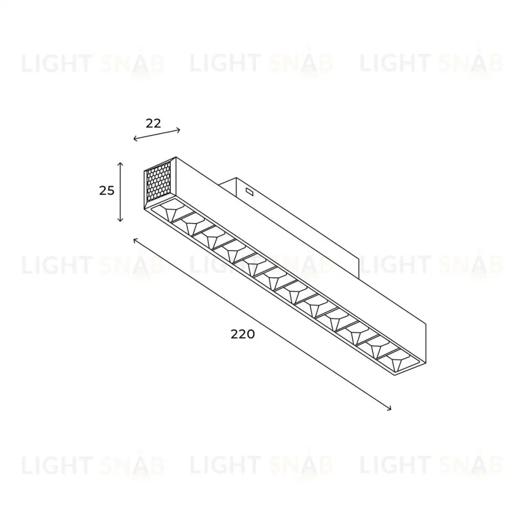 Трековый линейный светильник Hesby Lighting ElDeko HSBL_0146 HSBL_0146