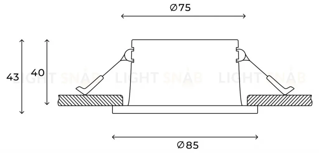 Встраиваемый светильник Hesby Lighting Nova HSBL_0178 HSBL_0178