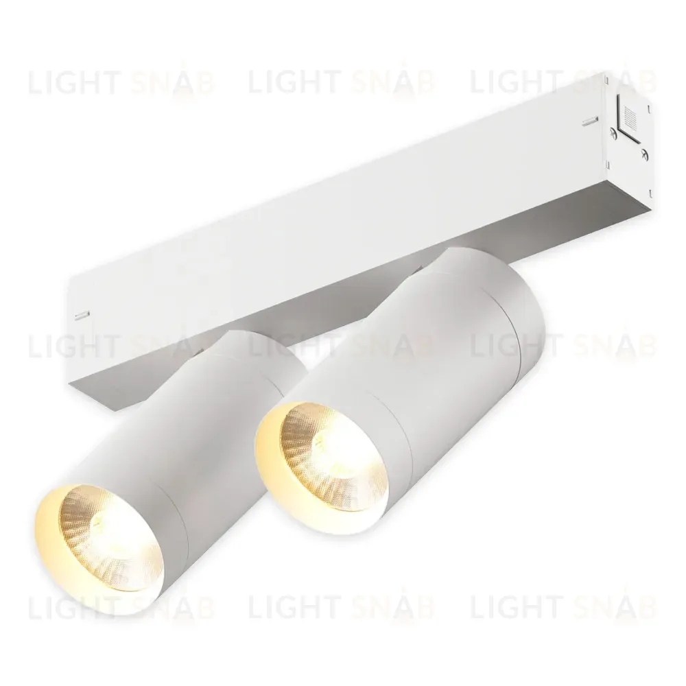 Трековый однофазный светильник AM Group Plain Opal AM590 2X10W 4000K WH AM590 2X10W 4000K WH