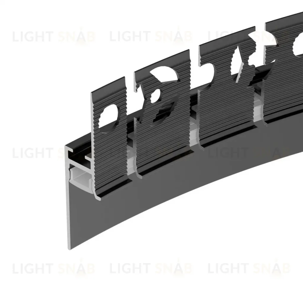 Профиль Arlight PLINTUS-FANTOM-BENT-H20-SIDE-2000 BLACK 043673(1) 043673(1)