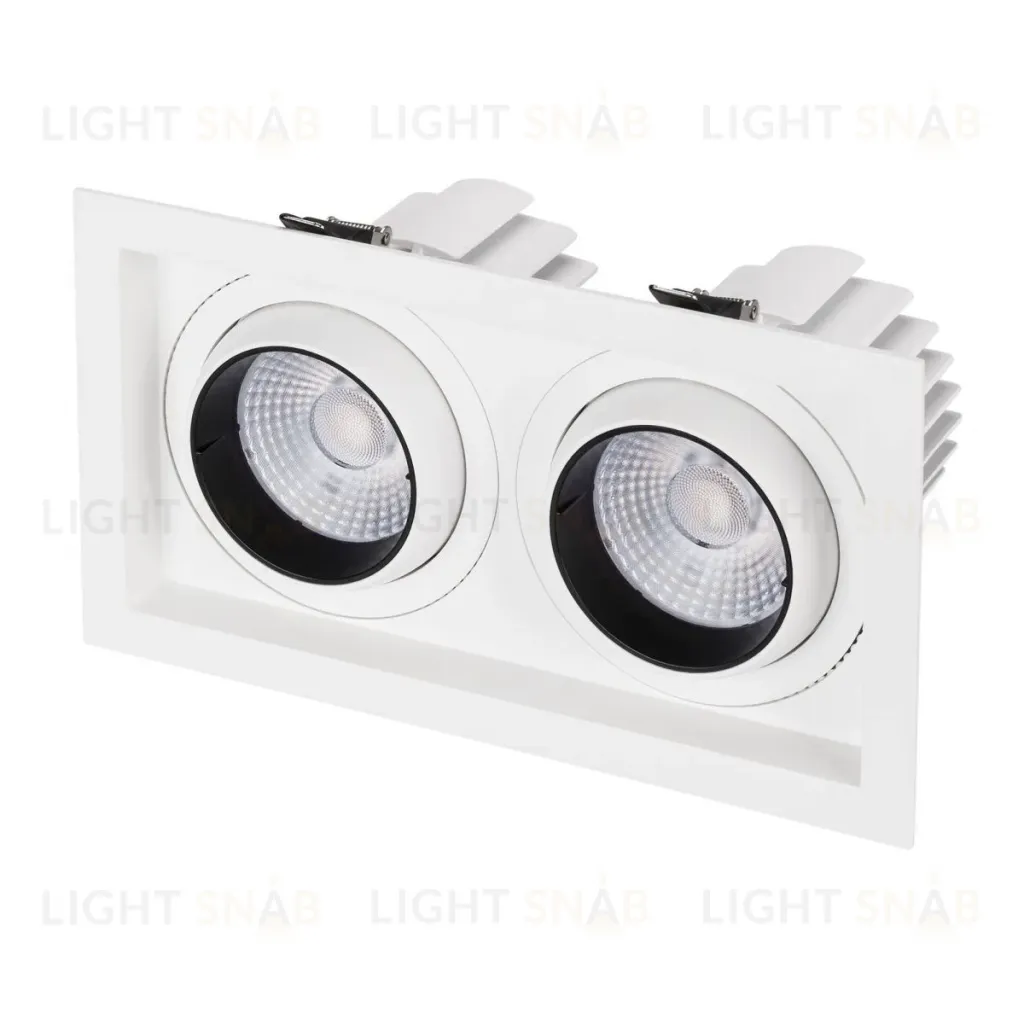 Встраиваемый светильник Arlight MS-VORTEX-BUILT-S250x140-2x30W Day4000 (WH-WH, 50 deg, 230V) 042370 042370