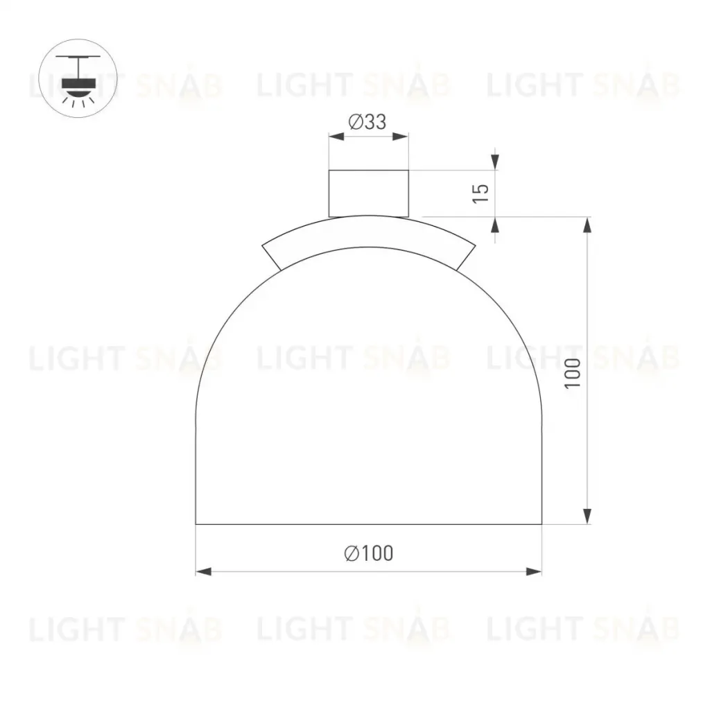 Трековый светильник Arlight ART-INBELT-CUP-R100-8W Day4000-MIX (BK, 36 deg, 48V, DALI) 051173 051173