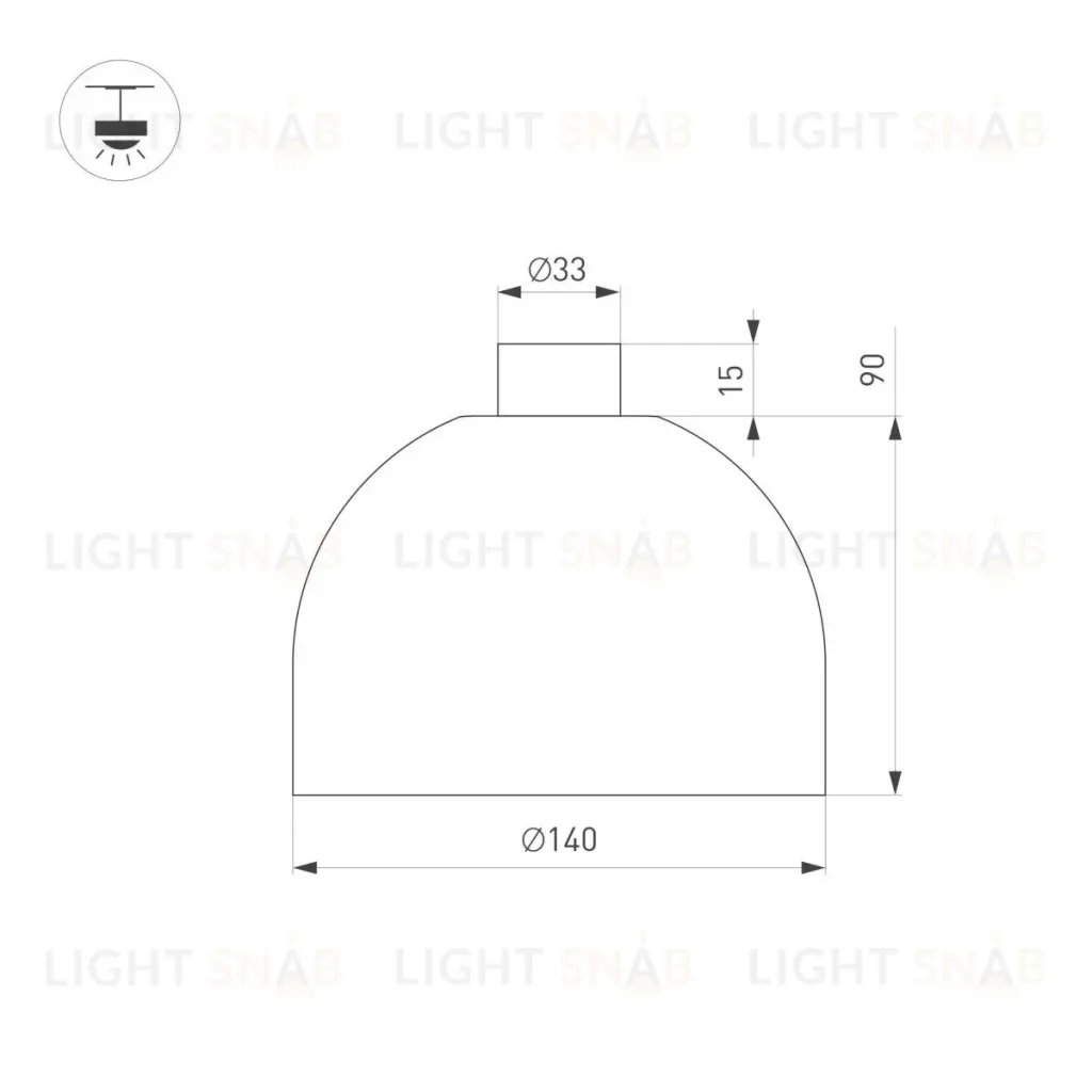Трековый светильник Arlight ART-INBELT-BOWL-R140-8W Day4000-MIX (BK, 95 deg, 48V, DALI) 051162 051162