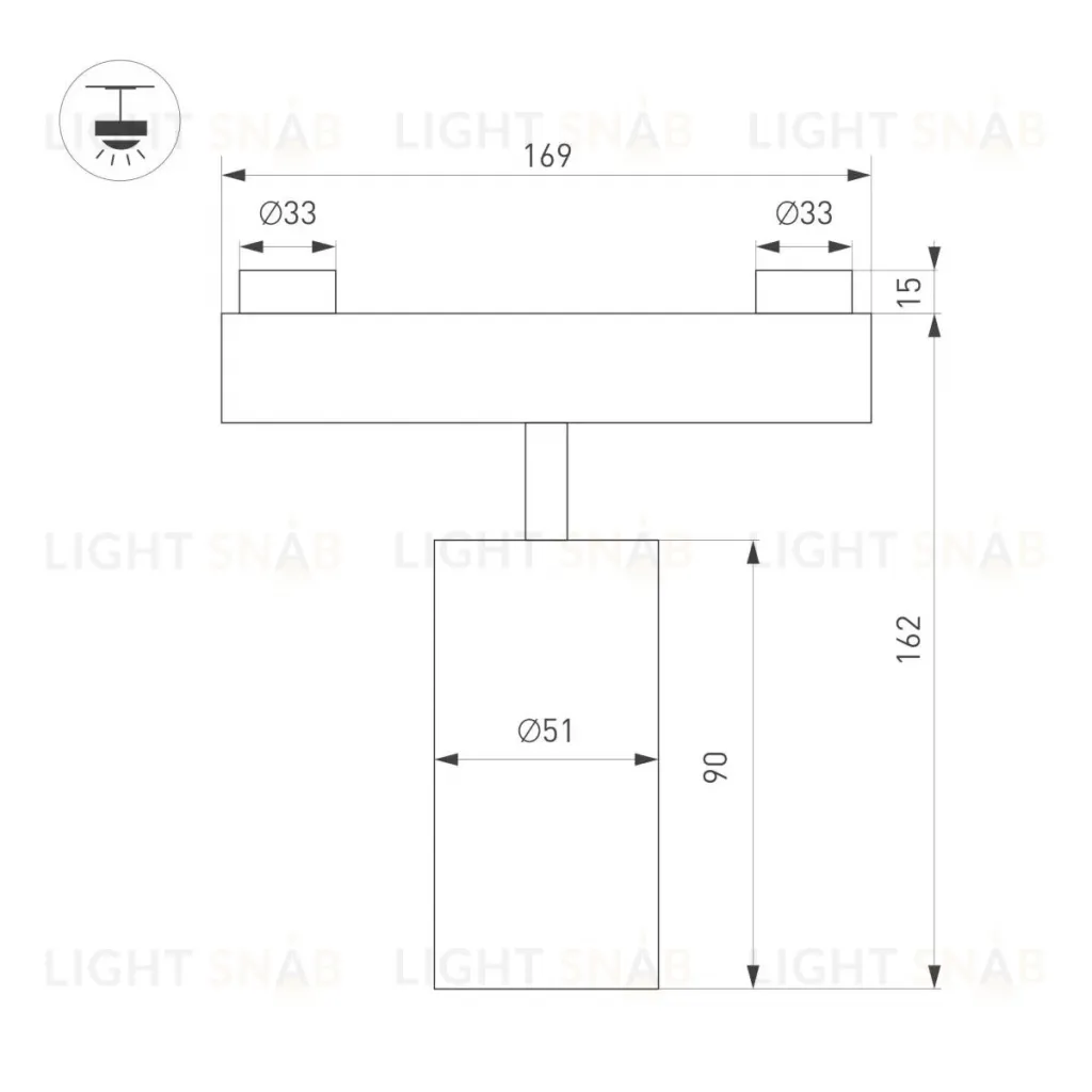Трековый светильник Arlight ART-INBELT-SPOT-R50-10W Day4000-MIX (BK, 25 deg, 48V, DALI) 051357 051357