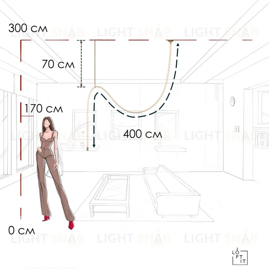 Потолочный светильник Loft IT Thread 10388C Brass 10388C Brass
