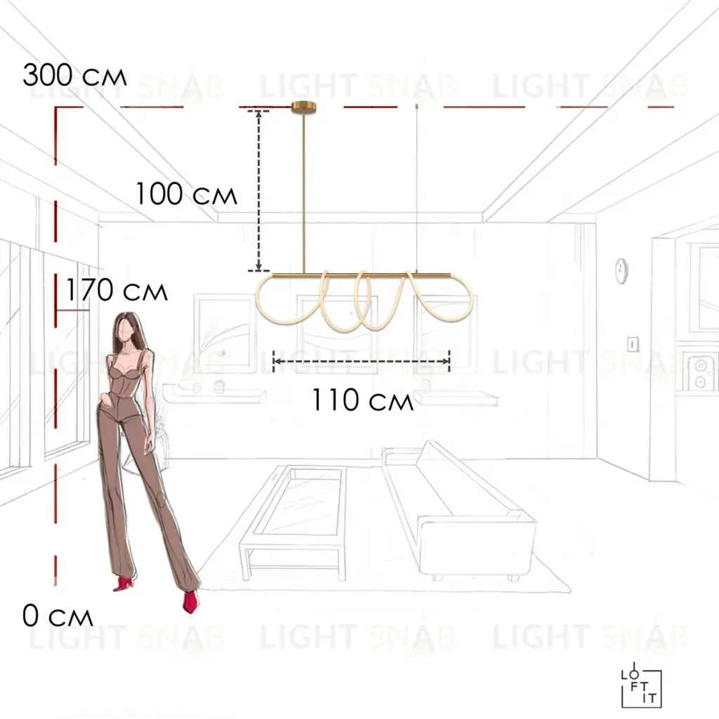 Подвесной светильник Loft IT Thread 10388P/A Brass 10388P/A Brass