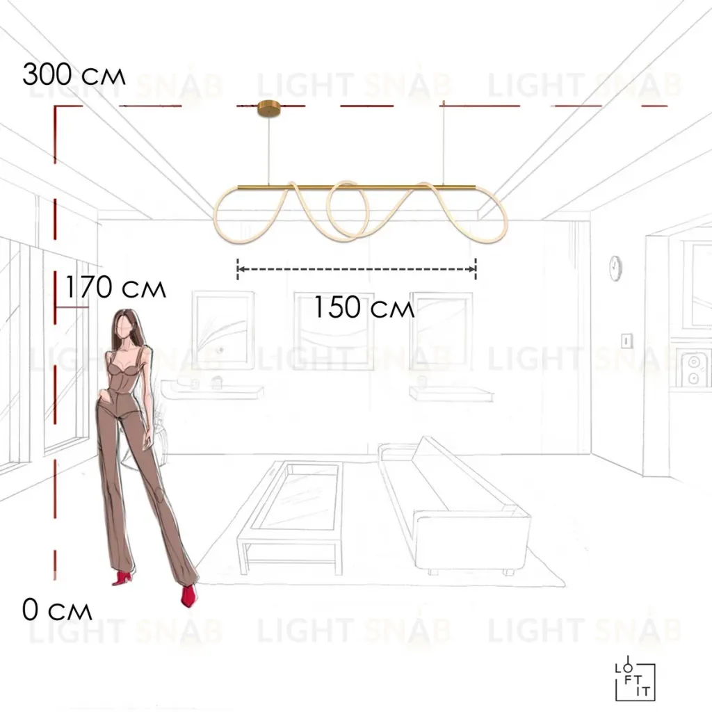 Подвесной светильник Loft IT Thread 10388P/B Brass 10388P/B Brass