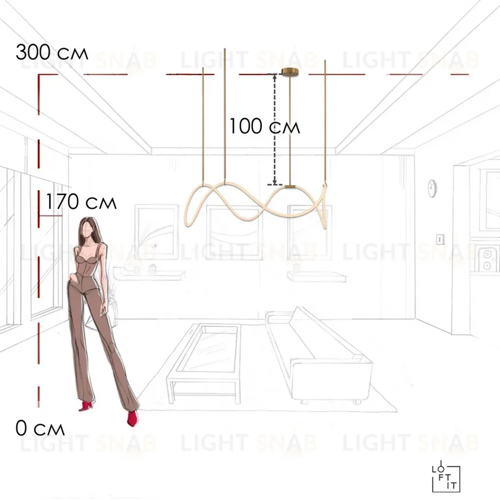 Подвесной светильник Loft IT Thread 10388P/C Brass 10388P/C Brass